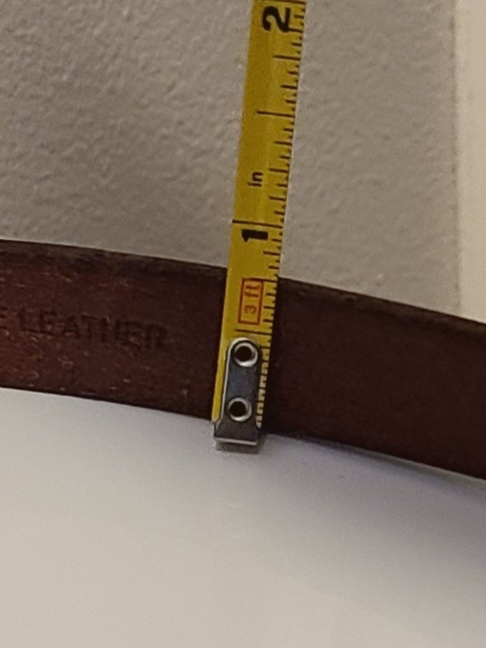 Frye Brown Leather Belt with Engraved Silver Buckle - Picture 7 of 7